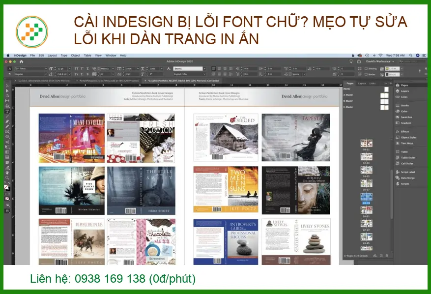 Cài Indesign bị lỗi font chữ? Mẹo tự sửa lỗi khi dàn trang in ấn chuyên nghiệp