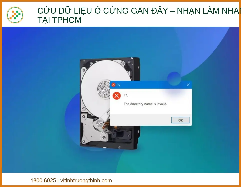 Cứu dữ liệu ổ cứng gần đây – Đơn vị nhận làm nhanh tại TPHCM