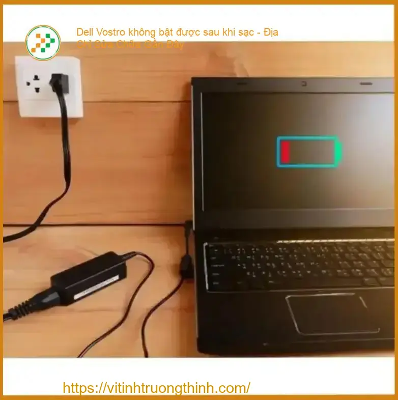 Dell Vostro không bật được sau khi sạc