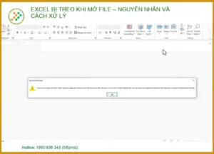 Excel bị treo khi mở file: Nguyên nhân, Cách khắc phục triệt để (2026)