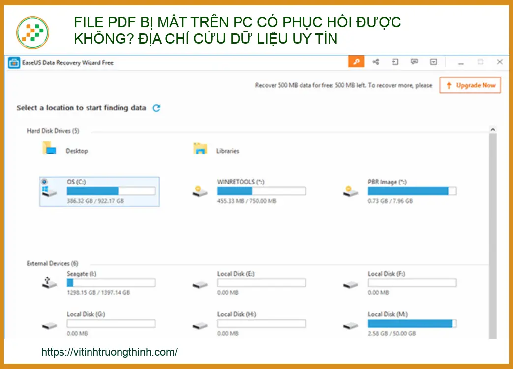 File PDF bị mất trên PC có phục hồi được không? Hướng dẫn từ chuyên gia 2024