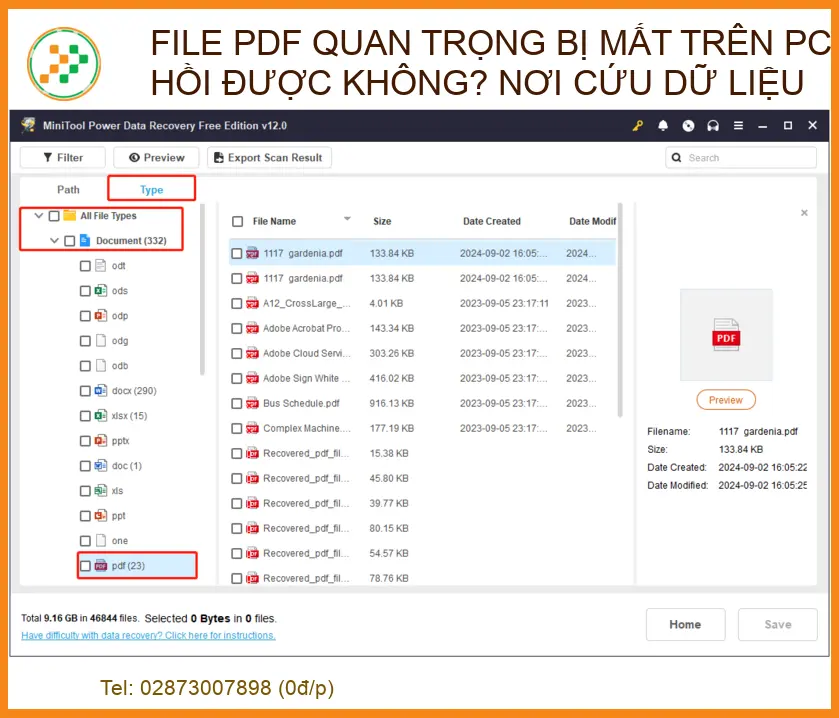 File PDF quan trọng bị mất trên PC có phục hồi được không? Nơi cứu dữ liệu uy tín