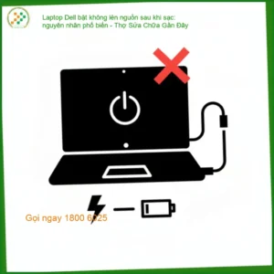 Laptop Dell bật không lên nguồn sau khi sạc: nguyên nhân phổ biến – Địa Chỉ Sửa Tphcm
