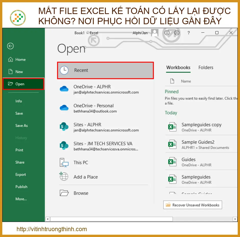 Mất file Excel kế toán có lấy lại được không? Địa chỉ phục hồi dữ liệu uy tín gần đây