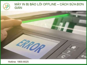 Máy in bị báo lỗi offline: Hướng dẫn khắc phục từ chuyên gia Vi tính Trường Thịnh