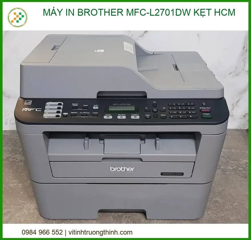 Máy in Brother MFC-L2701DW bị kẹt giấy: Nguyên nhân và cách sửa chữa tại HCM