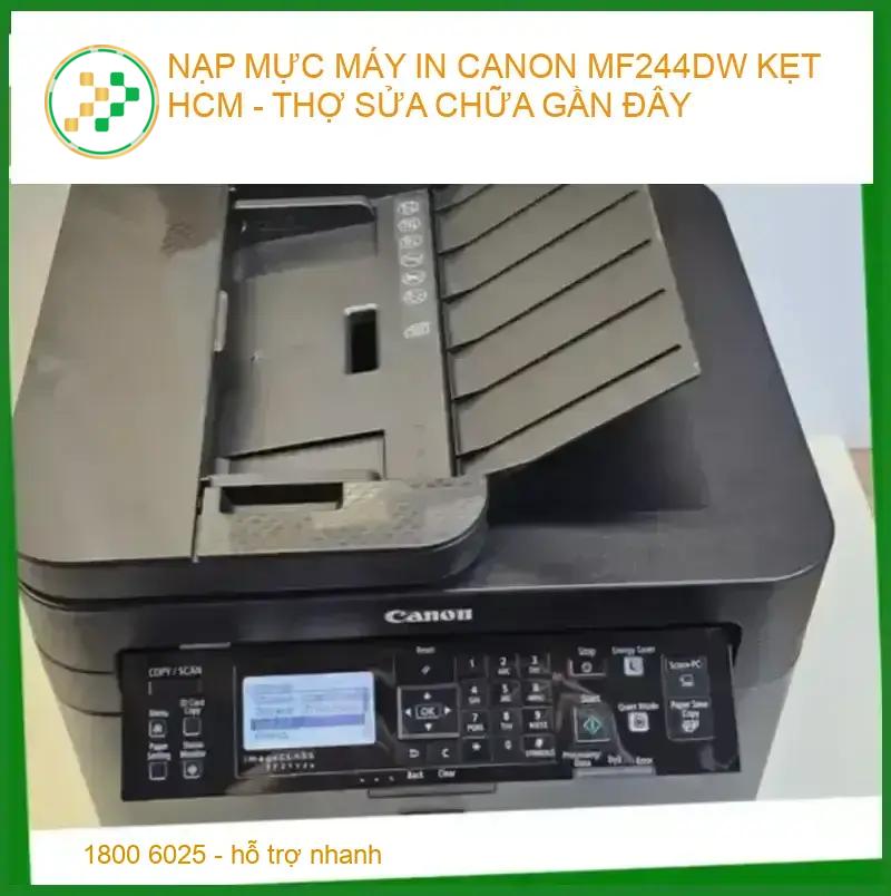 nạp mực máy in canon mf244dw kẹt hcm