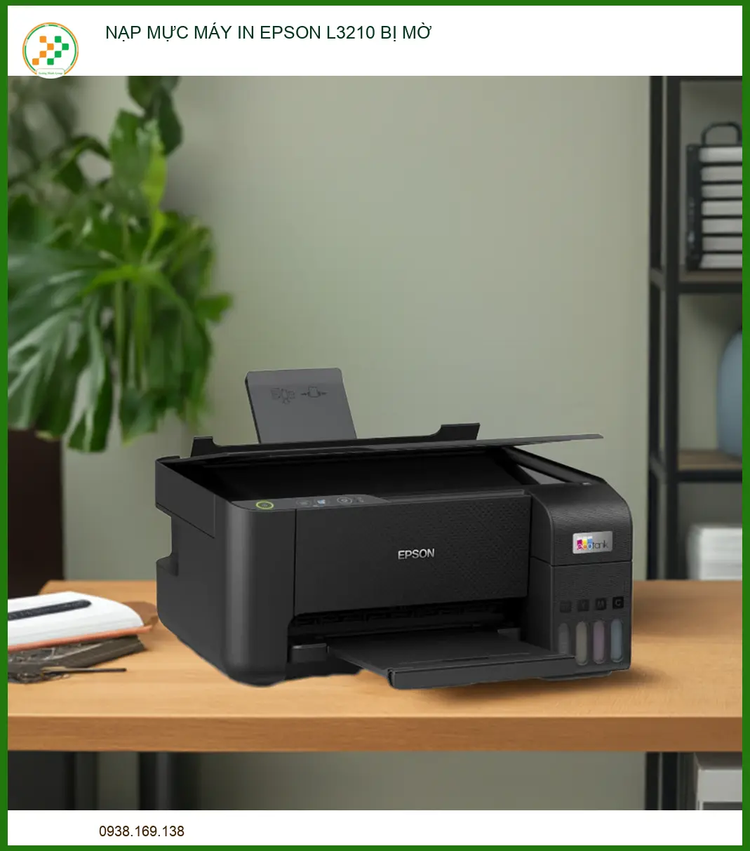 Khắc phục nhanh tình trạng máy in Epson L3210 bị mờ tại nhà.