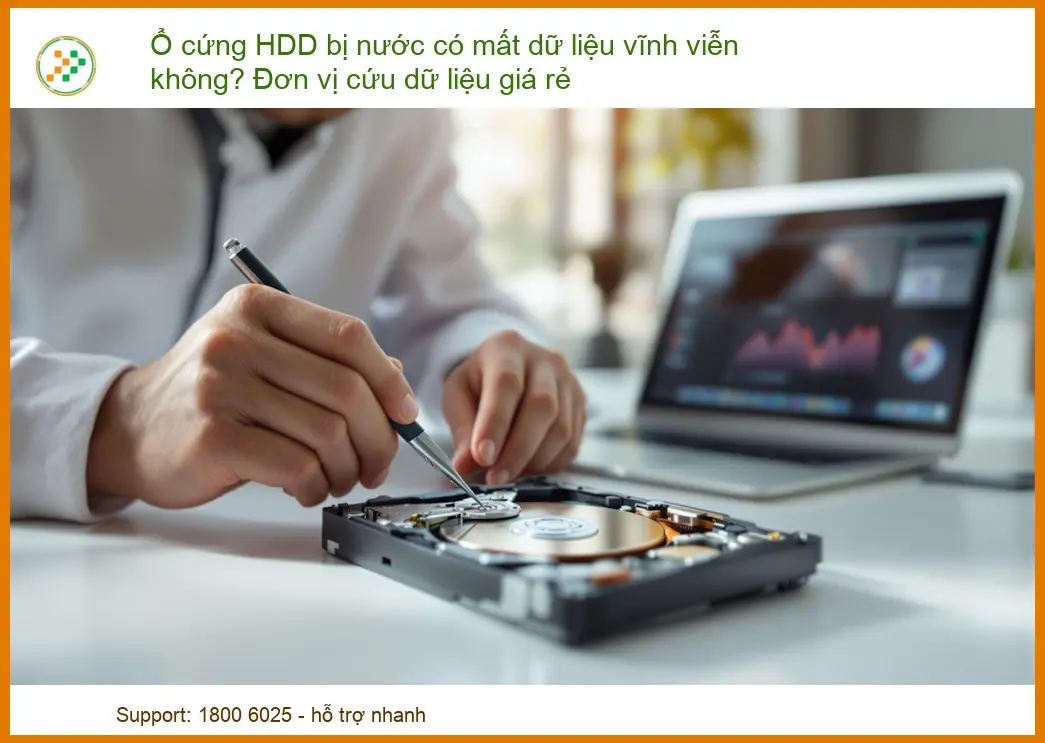 Ổ cứng HDD bị nước có mất dữ liệu vĩnh viễn không? Dịch vụ cứu dữ liệu giá rẻ, uy tín