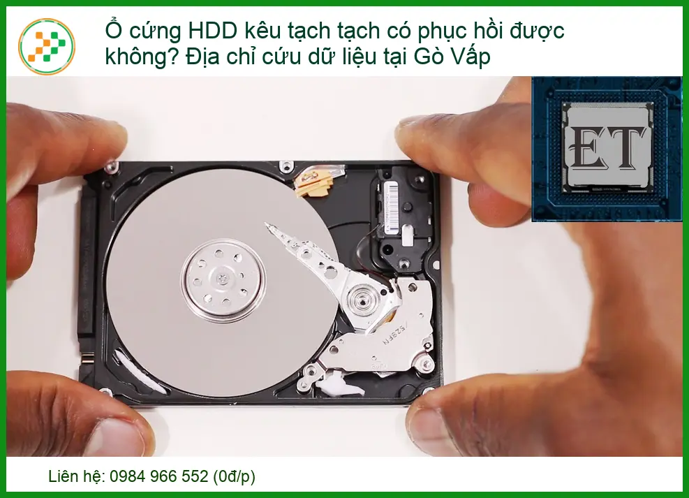Ổ cứng HDD kêu tạch tạch có phục hồi được không? Địa chỉ cứu dữ liệu tại Gò Vấp uy tín