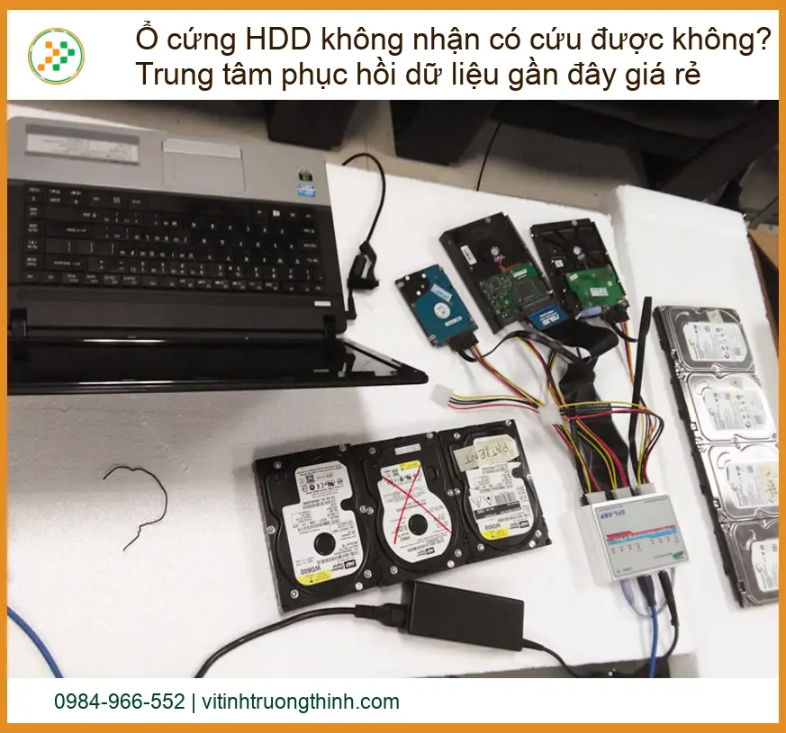 Ổ cứng HDD không nhận có cứu được không? Trung tâm phục hồi dữ liệu uy tín giá rẻ