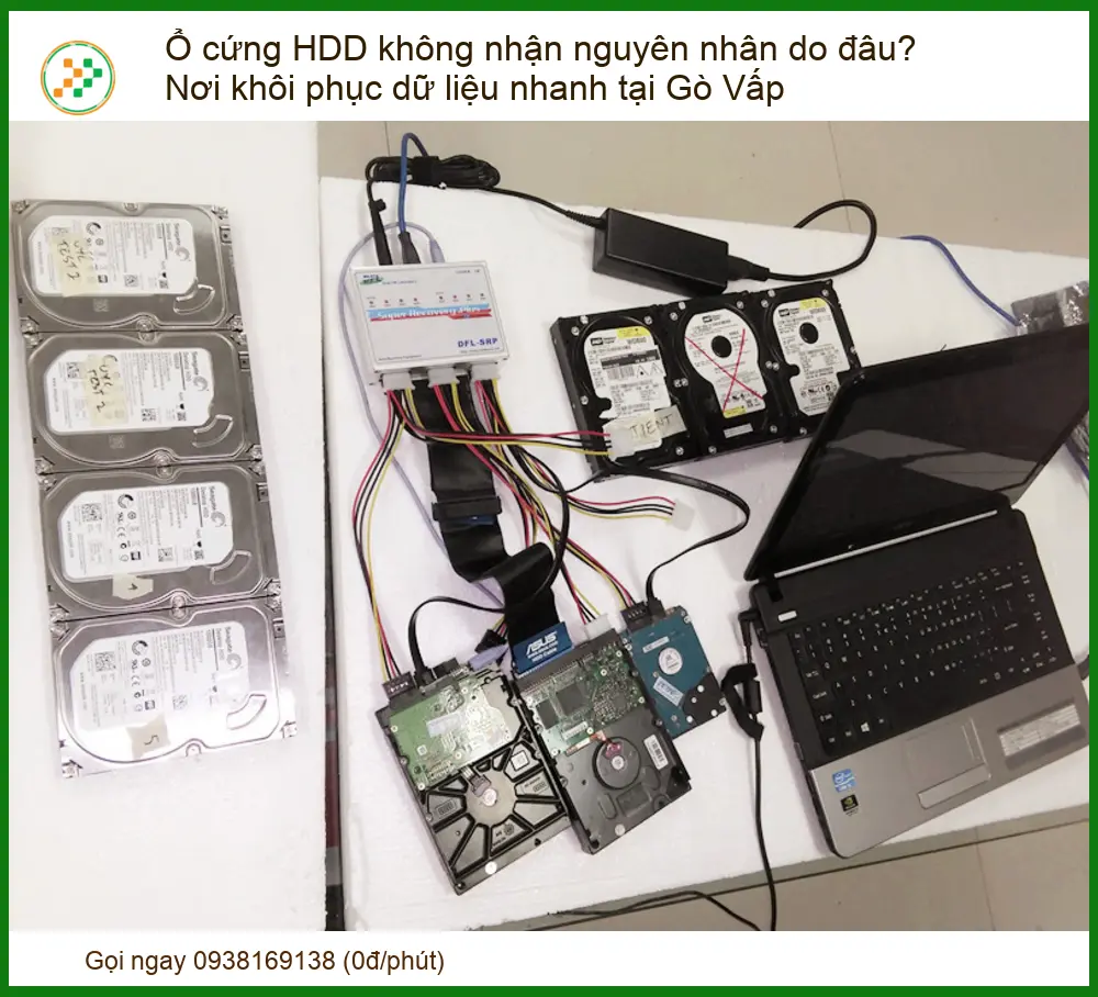 Ổ cứng HDD không nhận nguyên nhân do đâu? Nơi khôi phục dữ liệu nhanh tại Gò Vấp