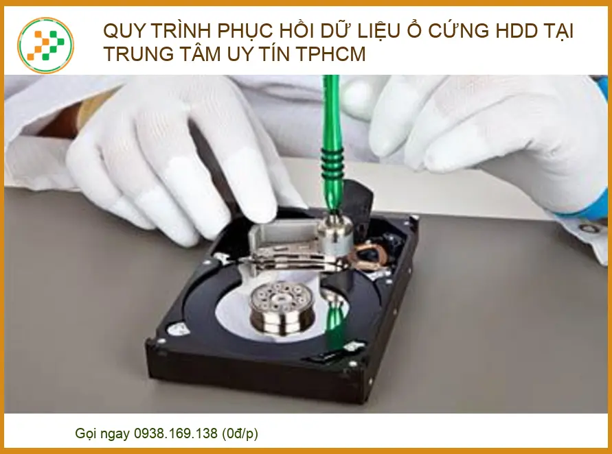 Quy trình phục hồi dữ liệu ổ cứng HDD tại trung tâm uy tín TPHCM