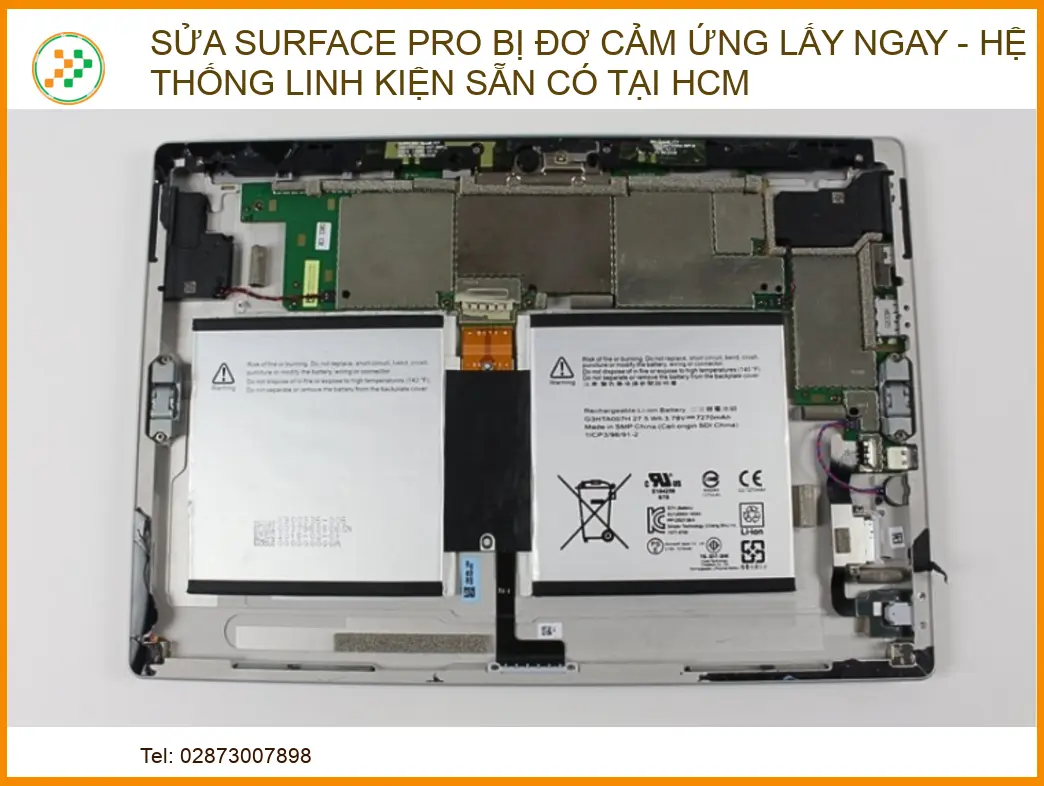 Sửa Surface Pro bị đơ cảm ứng lấy ngay - Hệ thống linh kiện sẵn có tại HCM