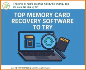 Thẻ nhớ bị nước có phục hồi được không? Địa chỉ cứu dữ liệu uy tín