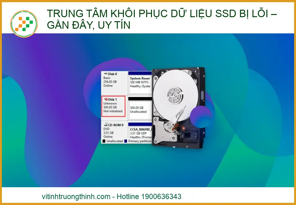 Trung tâm khôi phục dữ liệu SSD bị lỗi uy tín, chuyên nghiệp – Lấy liền gần đây