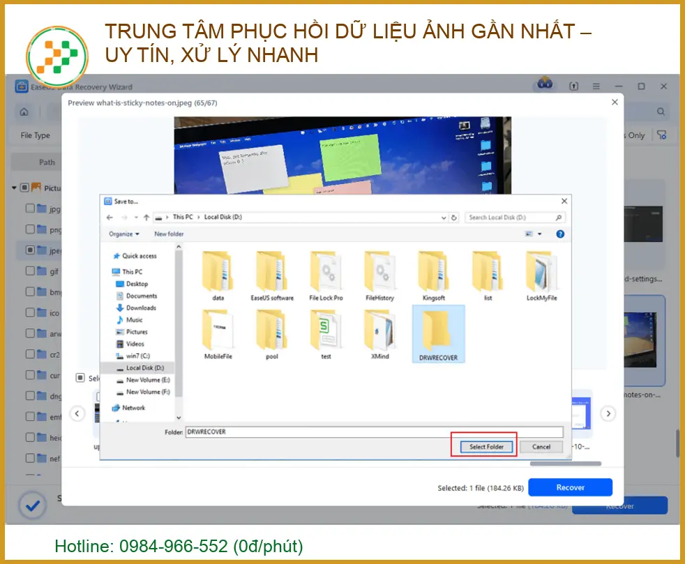 Trung tâm phục hồi dữ liệu ảnh gần nhất – Uy tín, xử lý nhanh