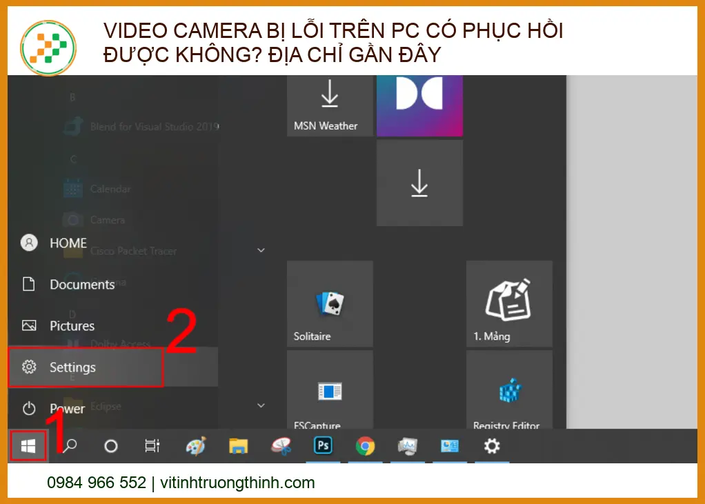 Video camera bị lỗi trên PC có phục hồi được không? Địa chỉ sửa uy tín gần đây