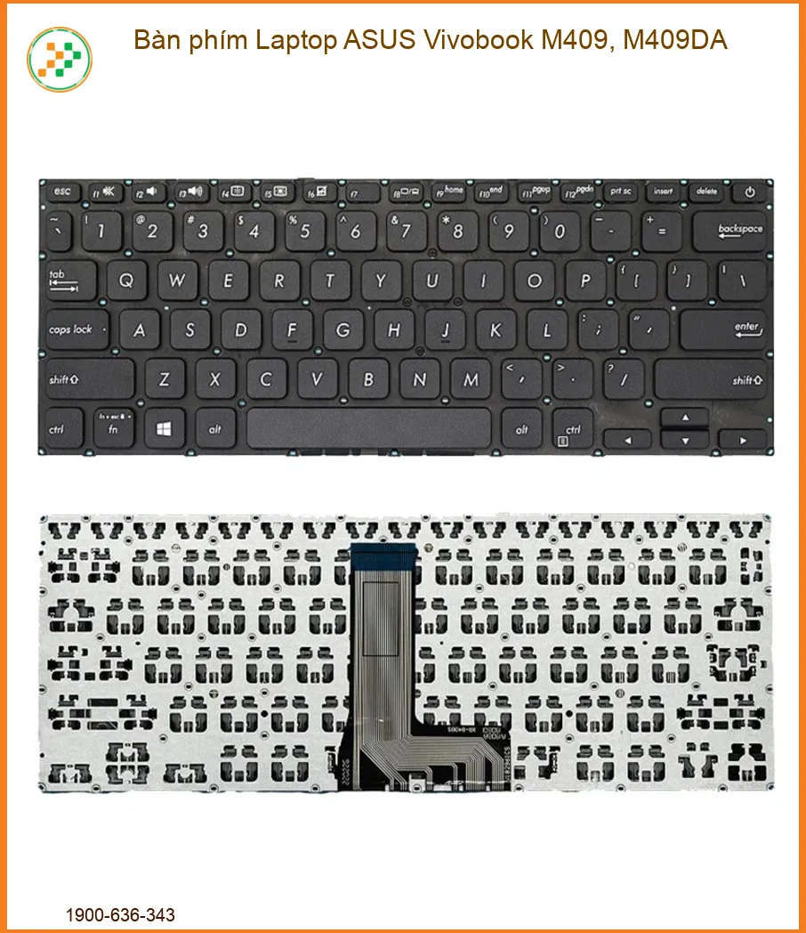 Bàn Phím Laptop ASUS Vivobook M409, M409DA - Thay Mới Chính Hãng, Lấy Ngay TPHCM
