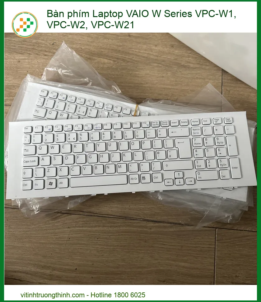 Bàn phím Laptop VAIO W Series VPC-W1, VPC-W2, VPC-W21 - Thay thế Lấy Liền, Uy Tín