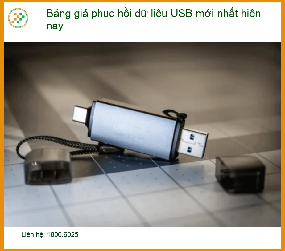 Khôi Phục Dữ Liệu USB: Bảng giá phục hồi dữ liệu mới nhất
