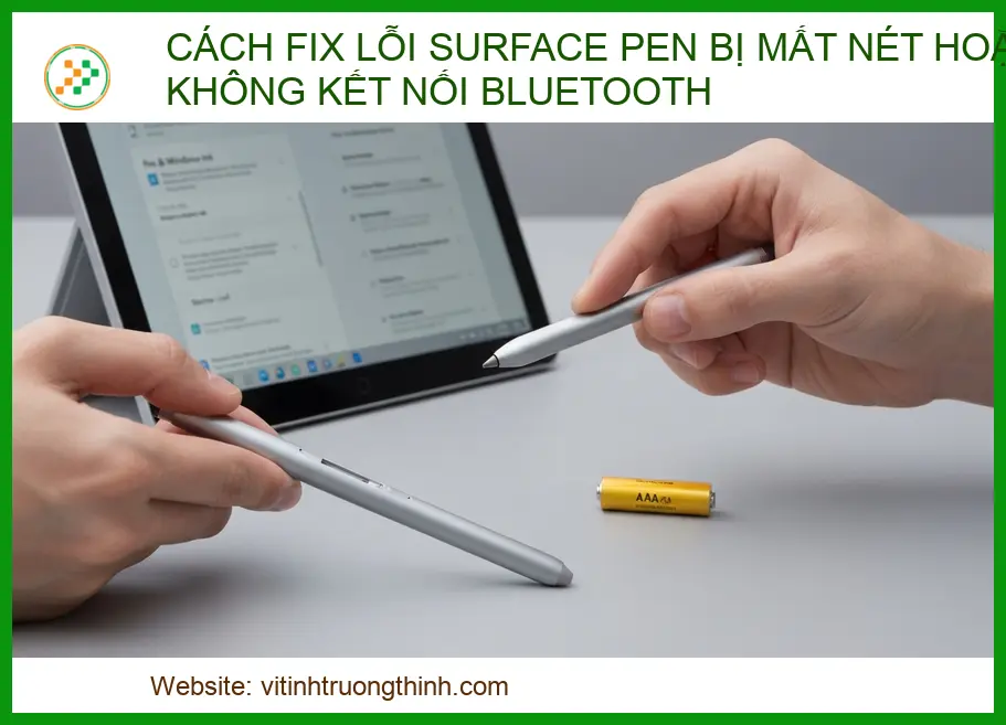 Cách Fix Lỗi Surface Pen Bị Mất Nét Hoặc Không Kết Nối Bluetooth Triệt Để