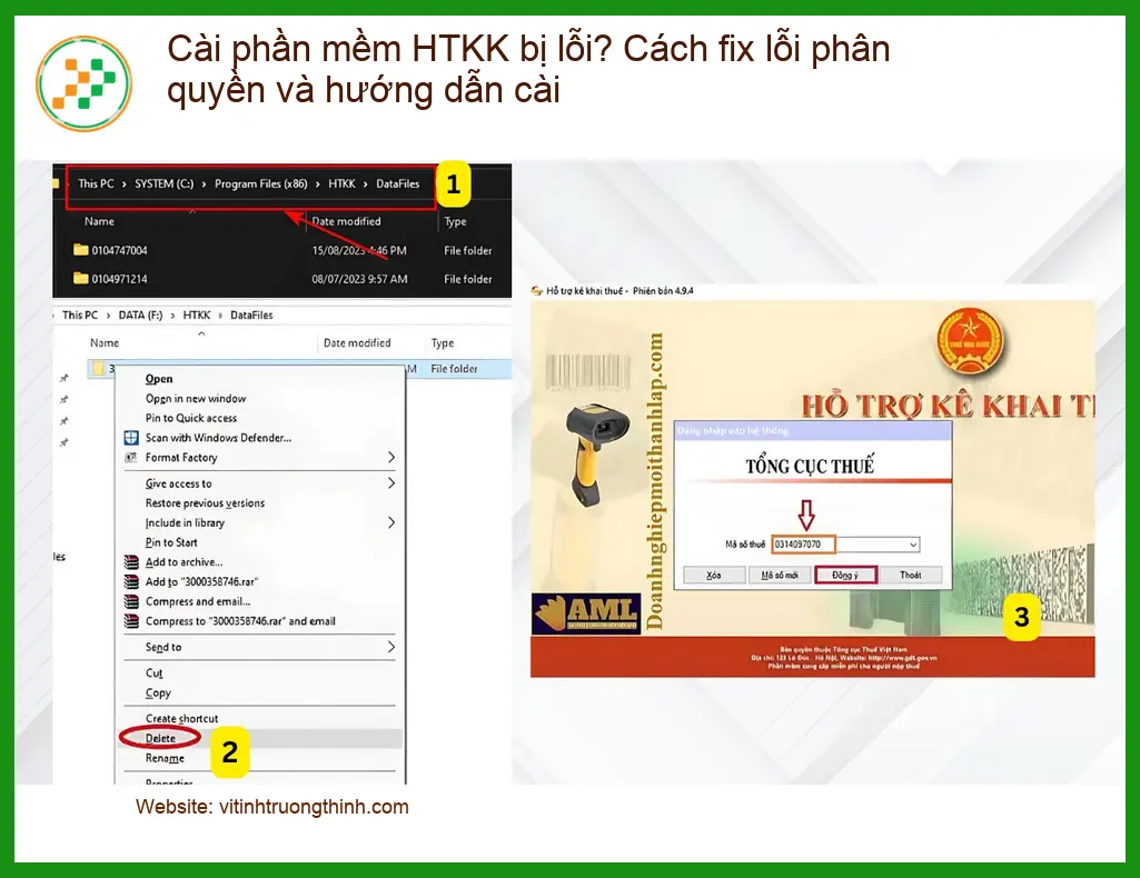 Thủ thuật Phần mềm Cài HTKK bị lỗi phân quyền? Địa chỉ trung tâm hỗ trợ gần đây