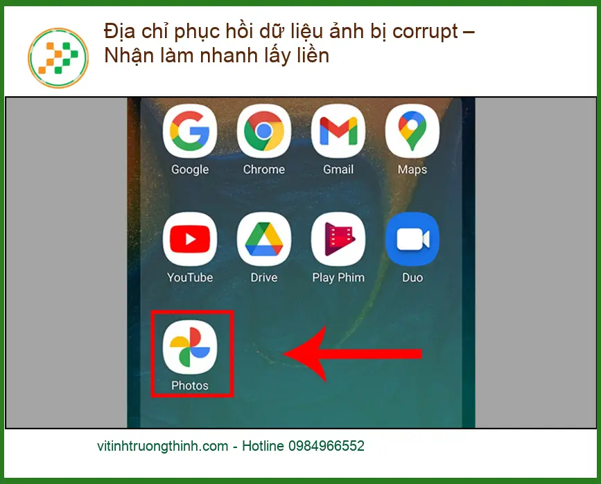 Khôi Phục Dữ Liệu Ảnh Corrupt Lấy Liền - Trung Tâm Cứu Dữ Liệu