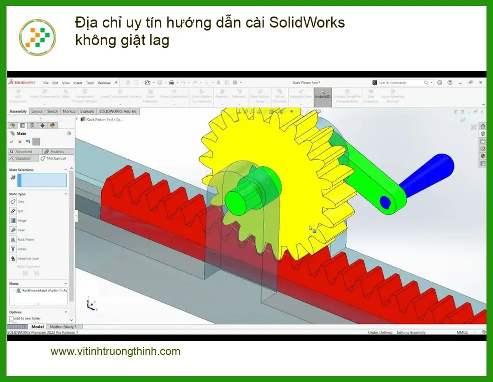 Thủ thuật cài SolidWorks không giật lag - Địa chỉ hỗ trợ cài đặt uy tín