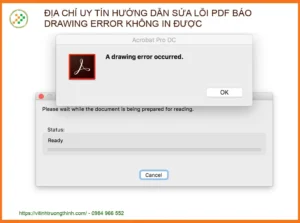 Hướng dẫn sửa lỗi PDF Drawing Error không in được hiệu quả nhất 2026