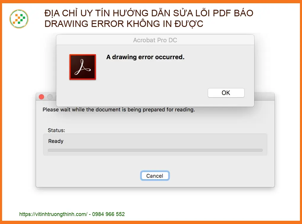 Hướng dẫn sửa lỗi PDF Drawing Error không in được hiệu quả nhất 2026