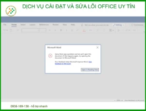 Dịch vụ cài đặt và sửa lỗi Office chuyên nghiệp – Giải pháp tối ưu từ chuyên gia 2026