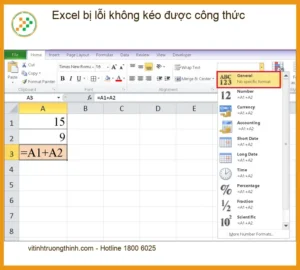 Văn phòng Excel bị lỗi không kéo được công thức – Cách tự xử lý tại nhà