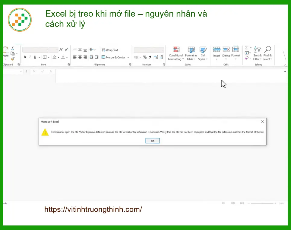 Văn phòng Excel bị treo khi mở file - Trung tâm hỗ trợ gần đây