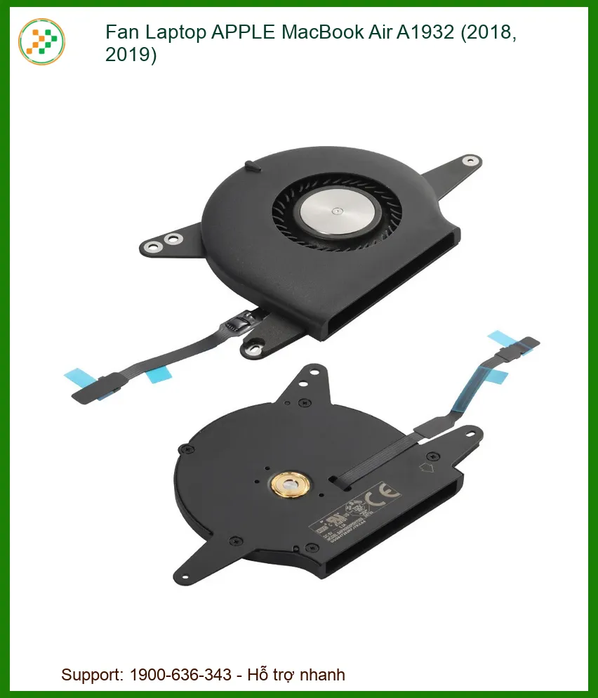 Fan Laptop APPLE MacBook Air A1932 - Địa chỉ thay lấy liền TPHCM