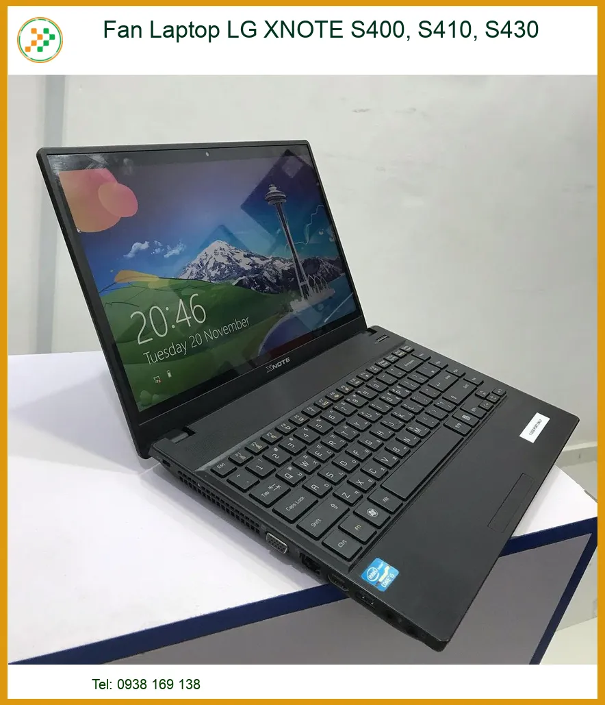 Quạt Laptop LG XNOTE S400, S410, S430 - Địa chỉ thay lấy ngay TPHCM