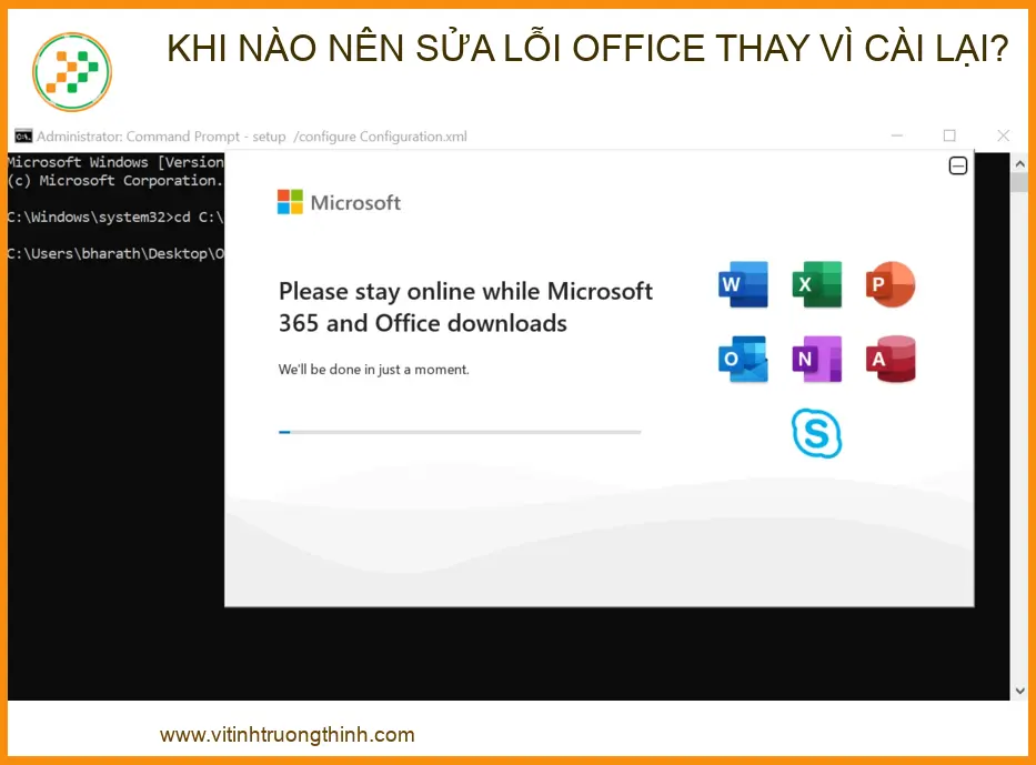 Khi nào nên sửa lỗi Office thay vì cài lại? Hướng dẫn chi tiết & Lời khuyên từ chuyên gia Vi tính Trường Thịnh