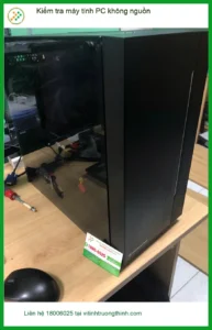 Chị Thanh kinh doanh online kiểm tra máy tính PC không nguồn Quận Bình Tân