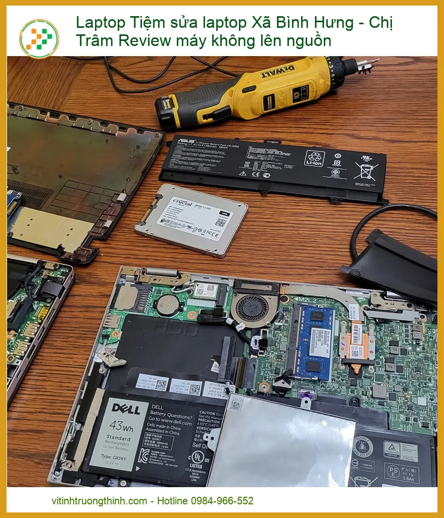 Laptop Không Lên Nguồn? Chị Trâm Review Tiệm Sửa Laptop Xã Bình Hưng Uy Tín!