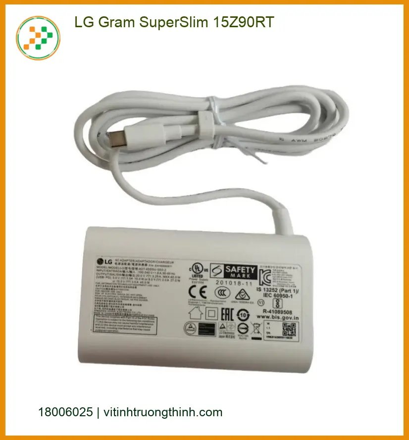 Sạc Laptop LG Gram SuperSlim 15Z90RT - Địa chỉ thay lấy liền TPHCM