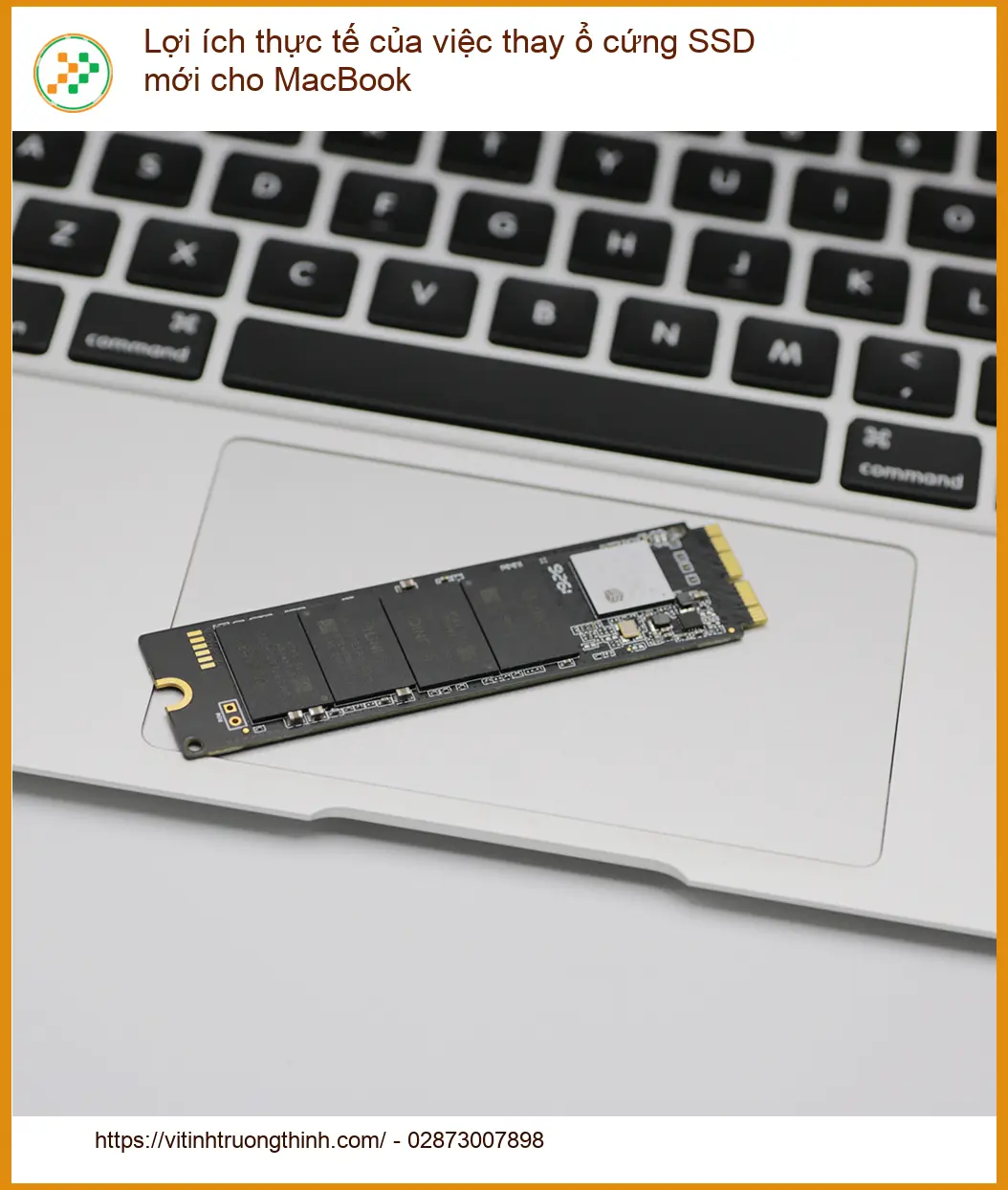 Lợi ích thay SSD MacBook: Tăng tốc hiệu năng - Vi Tính Trường Thịnh