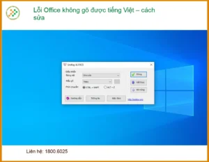 Văn phòng Lỗi Office không gõ được tiếng Việt – Địa chỉ hỗ trợ gần đây
