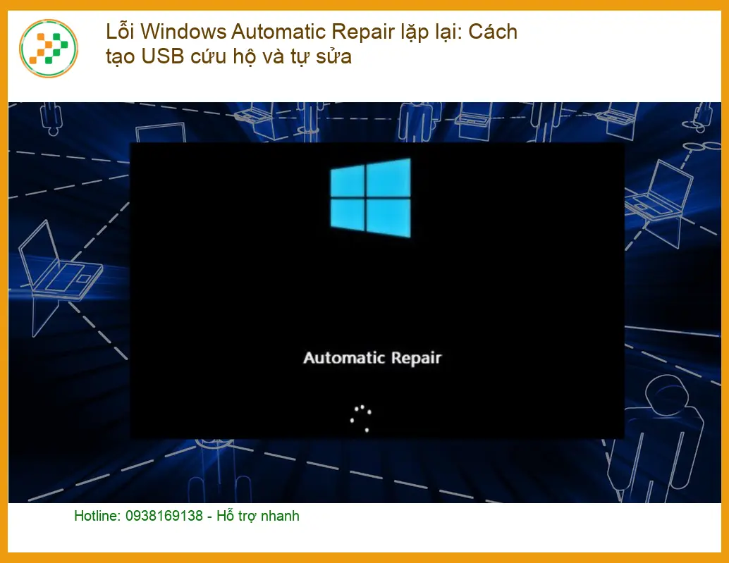 Windows Lỗi Automatic Repair lặp lại: Tự sửa & Trung tâm hỗ trợ
