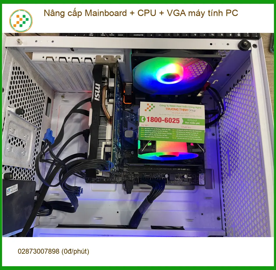 Cô Lan Anh họa sĩ cần nâng cấp Mainboard + CPU + VGA máy tính PC Quận 7