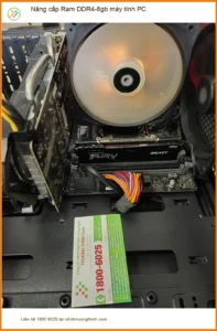 Bạn Khôi sinh viên kiến trúc nâng cấp Ram DDR4-8gb máy tính PC Quận 7