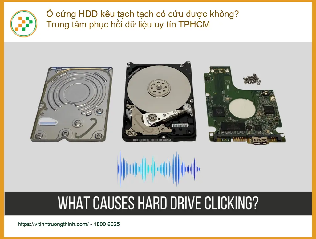 Khôi phục dữ liệu ổ cứng HDD kêu tạch được không? – Trung tâm uy tín TPHCM