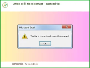 Văn phòng Office bị lỗi file corrupt – Cách tự xử lý tại nhà