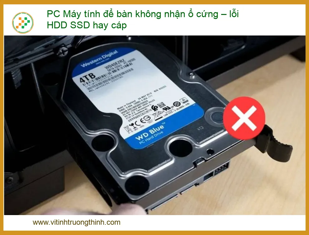 Khắc Phục Nhanh Lỗi PC Máy Tính Để Bàn Không Nhận Ổ Cứng: HDD, SSD Hay Cáp?