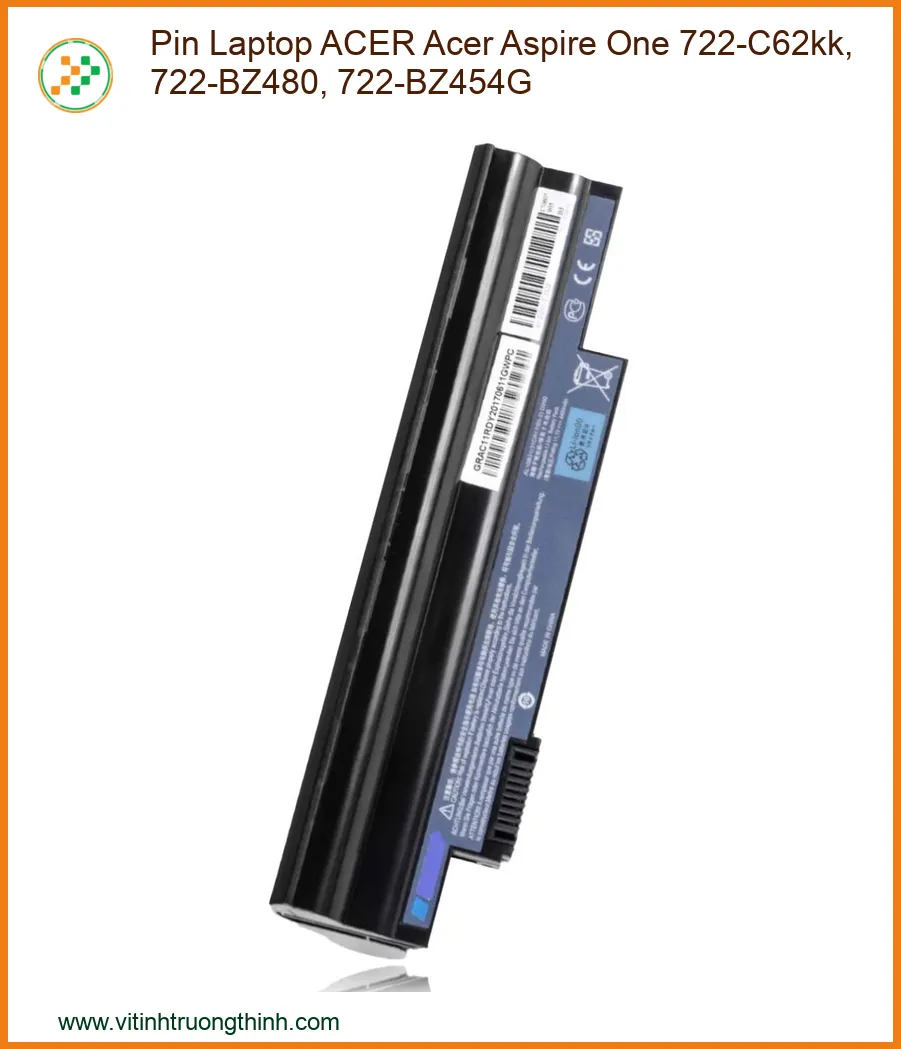 Pin Laptop ACER Acer Aspire One 722-C62kk, 722-BZ480, 722-BZ454G - Thay Mới Chính Hãng, Lấy Liền Tại TPHCM