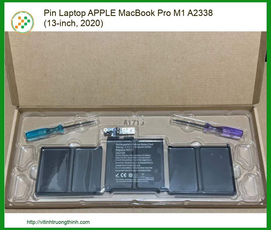 Pin Laptop APPLE MacBook Pro M1 A2338 (13-inch, 2020) - Giá Tốt, Chính Hãng, Lấy Liền